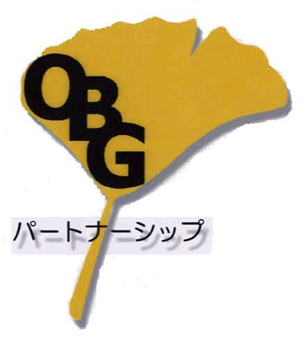 大阪視覚障害ゴルファーｽﾞ協会のイチョウのマークを示しています。